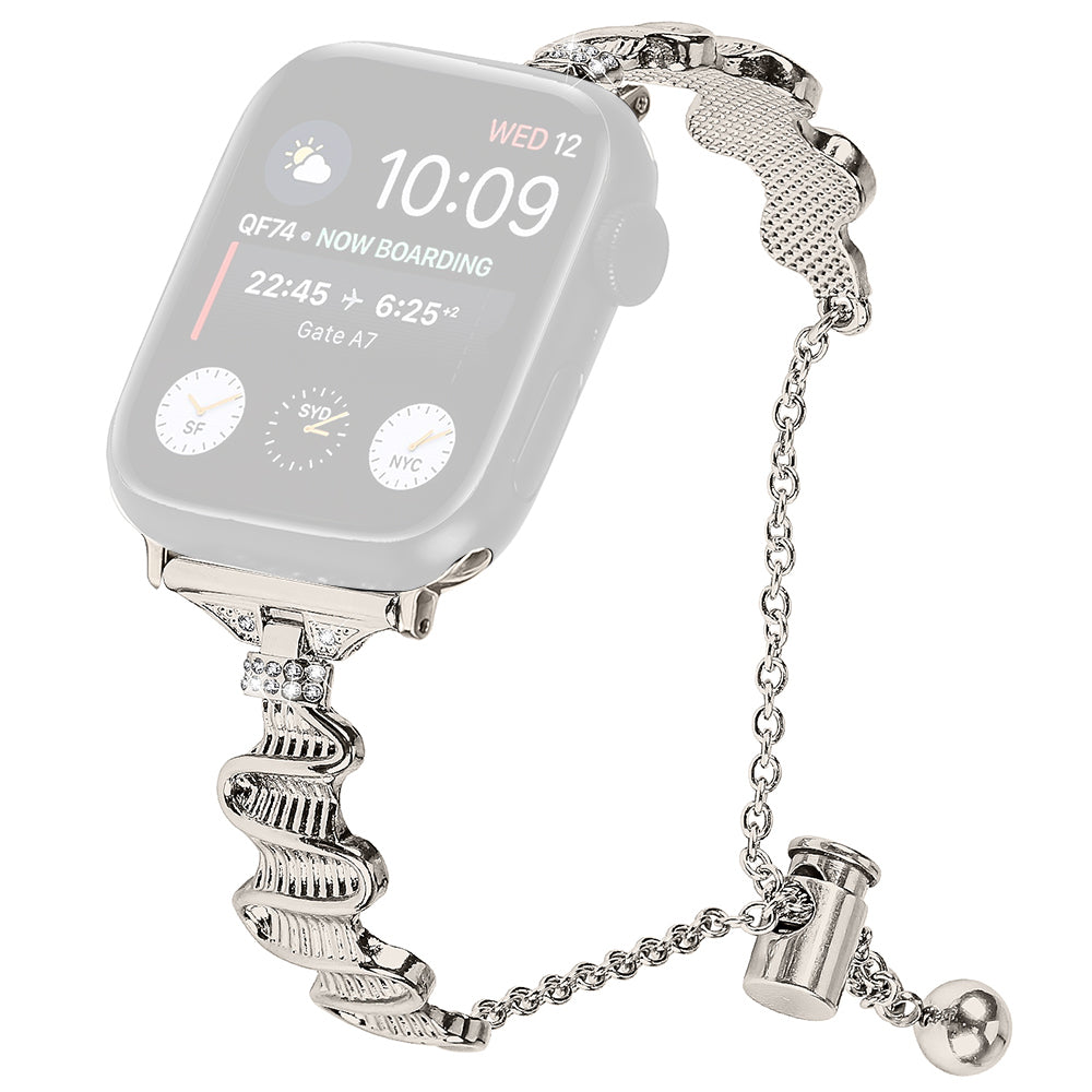 For Apple Watch Series 9 8 7 41mm 6 5 4 SE SE (2022) SE (2023) 40mm 3 2 1 38mm Alloy Strap Bracelet Watchband For Apple Watch Series 9 8 7 41mm 6 5 4 SE SE (2022) SE (2023) 40mm 3 2 1 38mm Alloy Strap Bracelet Watchband